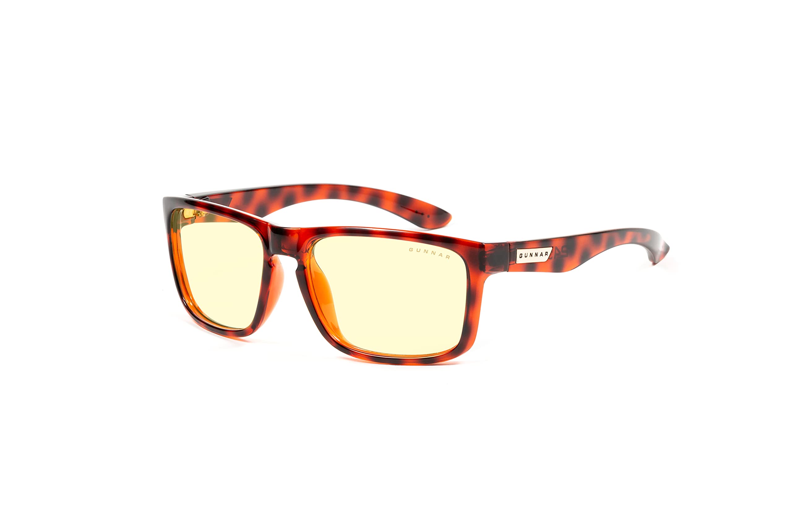 Gunnar Gaming- und Computerbrille - Intercept, Tortoise Rahmen, Amber Linsen - Blaulichtfilter Brille, Premium Blaufilter, UV-Schutz,