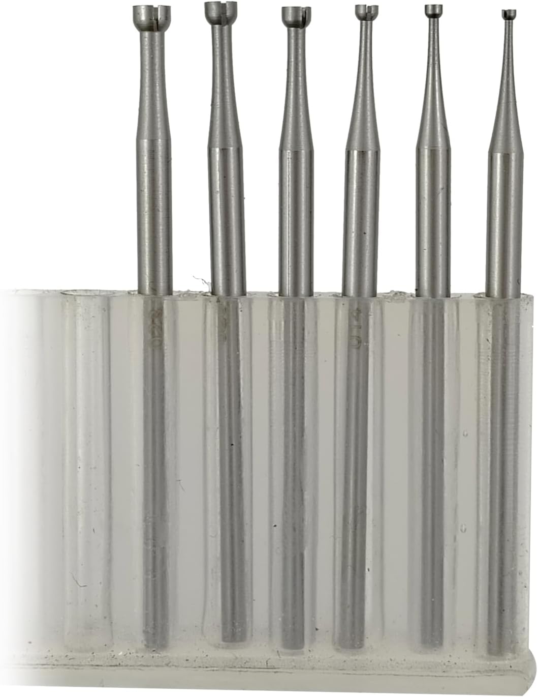 オープンマウスカップバリ6個 - 3/32インチ シャンクジュエリーセッティングカップバー ワイヤーラウンダービット 宝石製造ビット