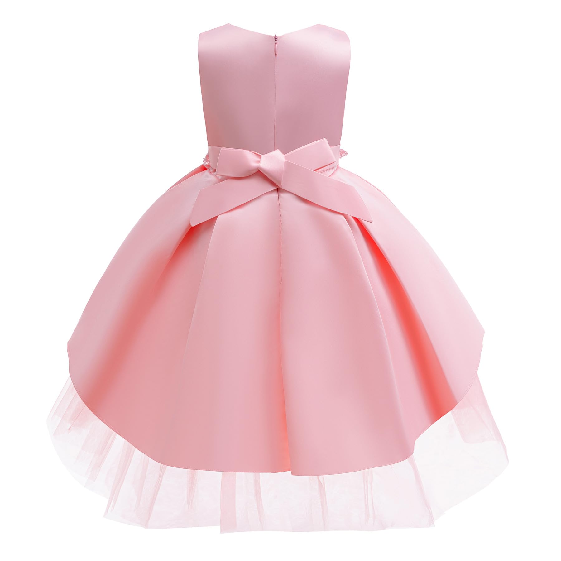 Niñas Vestidos Ropa Niños Vestidos Chaleco Vestidos de Fiesta Vestidos de Princesa Bordado Jersey Vestidos de Flor