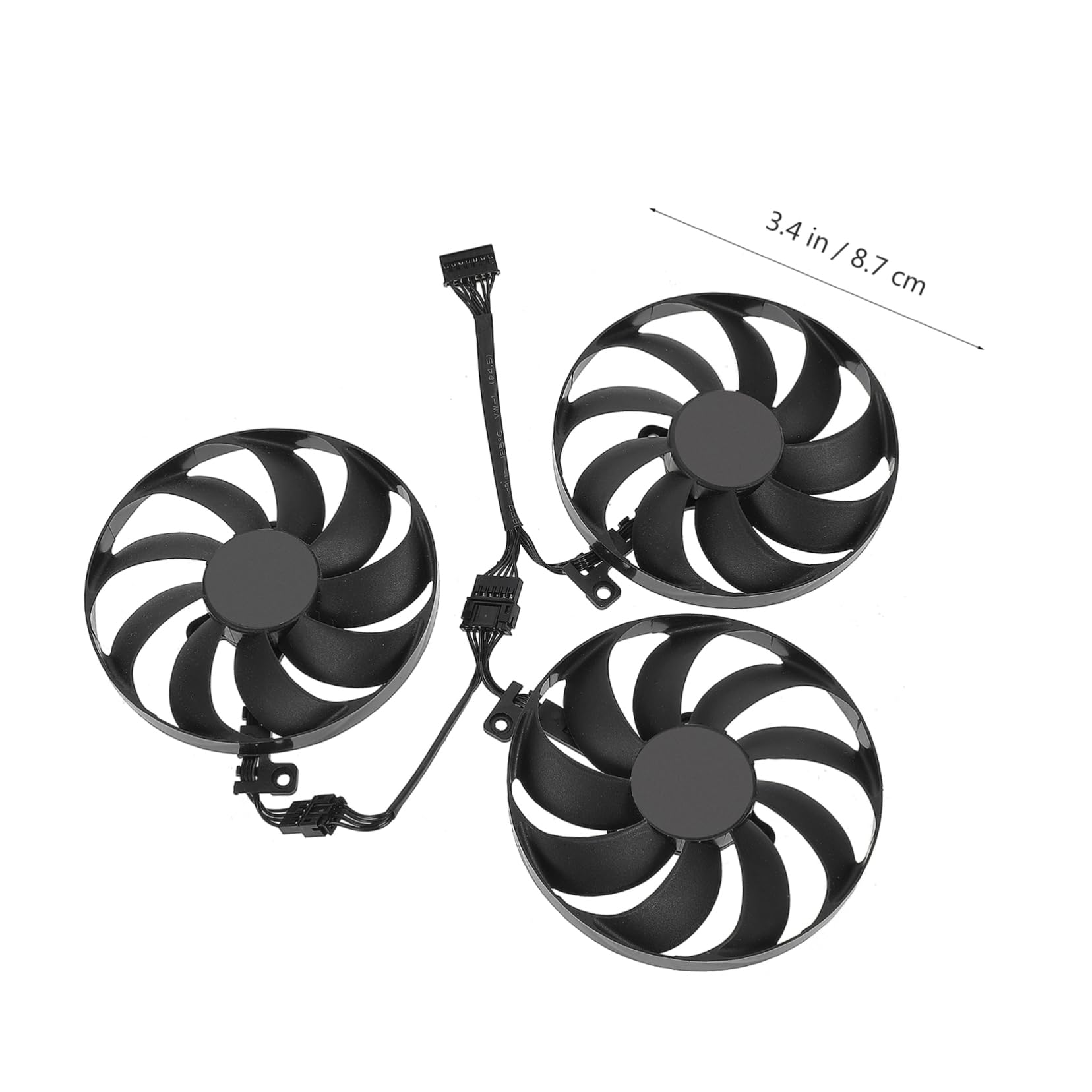 SHINEOFI 2 Juegos Ventilador GPU Compatible con Cfud Refrigeración de Tarjeta Gráfica Eficiencia Enfriamiento y Prevención de Sobrecalentamiento Ti Tuf Oc