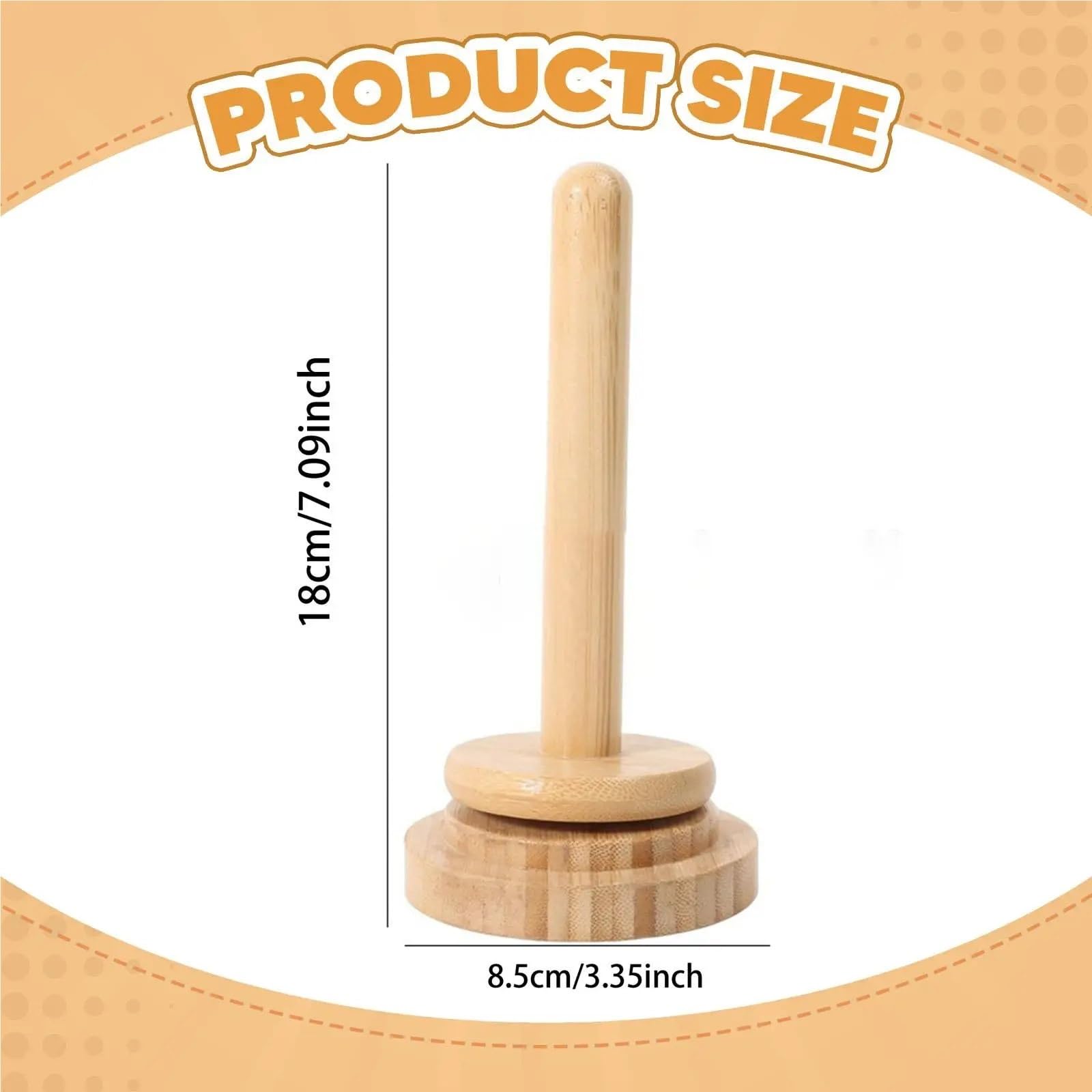 Ovilladora de Madera Soporte de hilo madera, accesorios costura estables, organizador tejido ganchillo desmontable resistente(2 Axes)