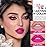 evpct 1Pcs Hot Pink Matte Lip Liner & Liquid Lipstick Stain Makeup Set for Women, Hot Pink Lip Liner Stain Long Lasting Waterproof Smudge Proof, Cruelty Free Lip Stick Makeup 24 hours originales, 59