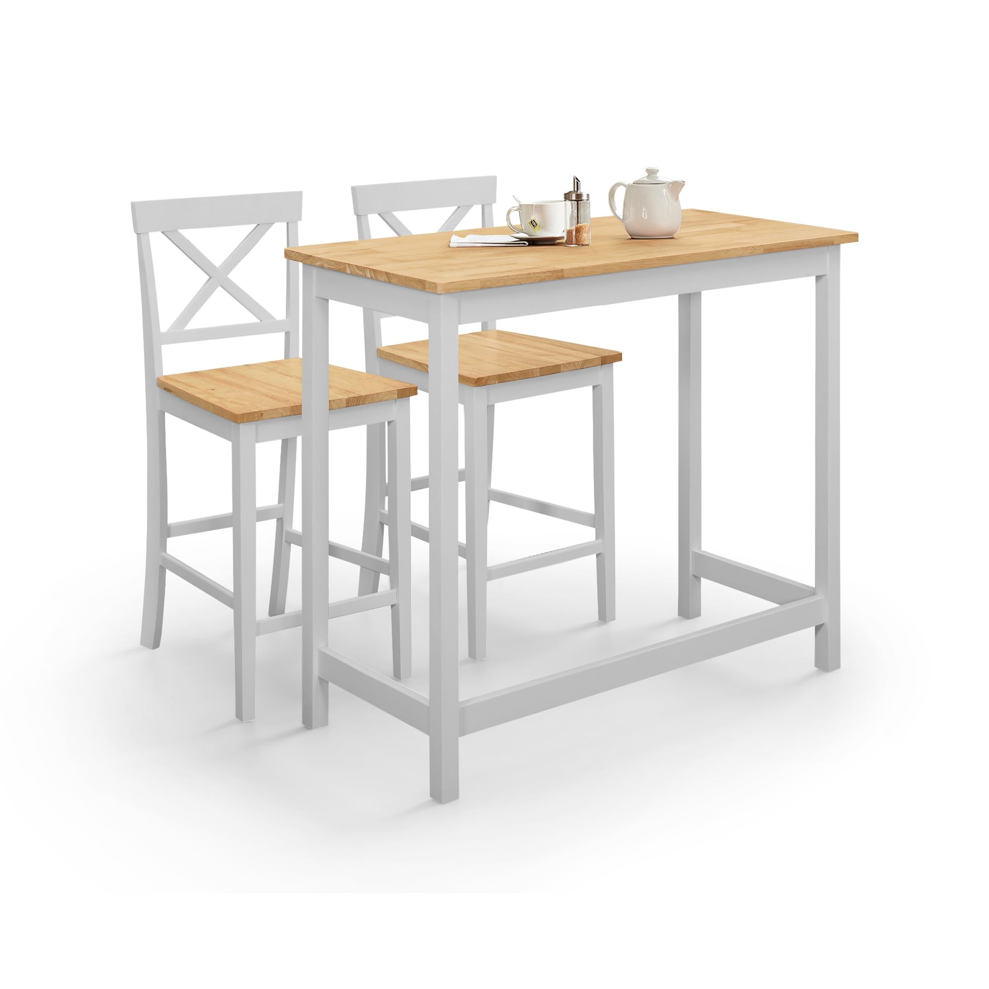 Julian Bowen Marlow Bar-Set – Elefantengrau & Eiche