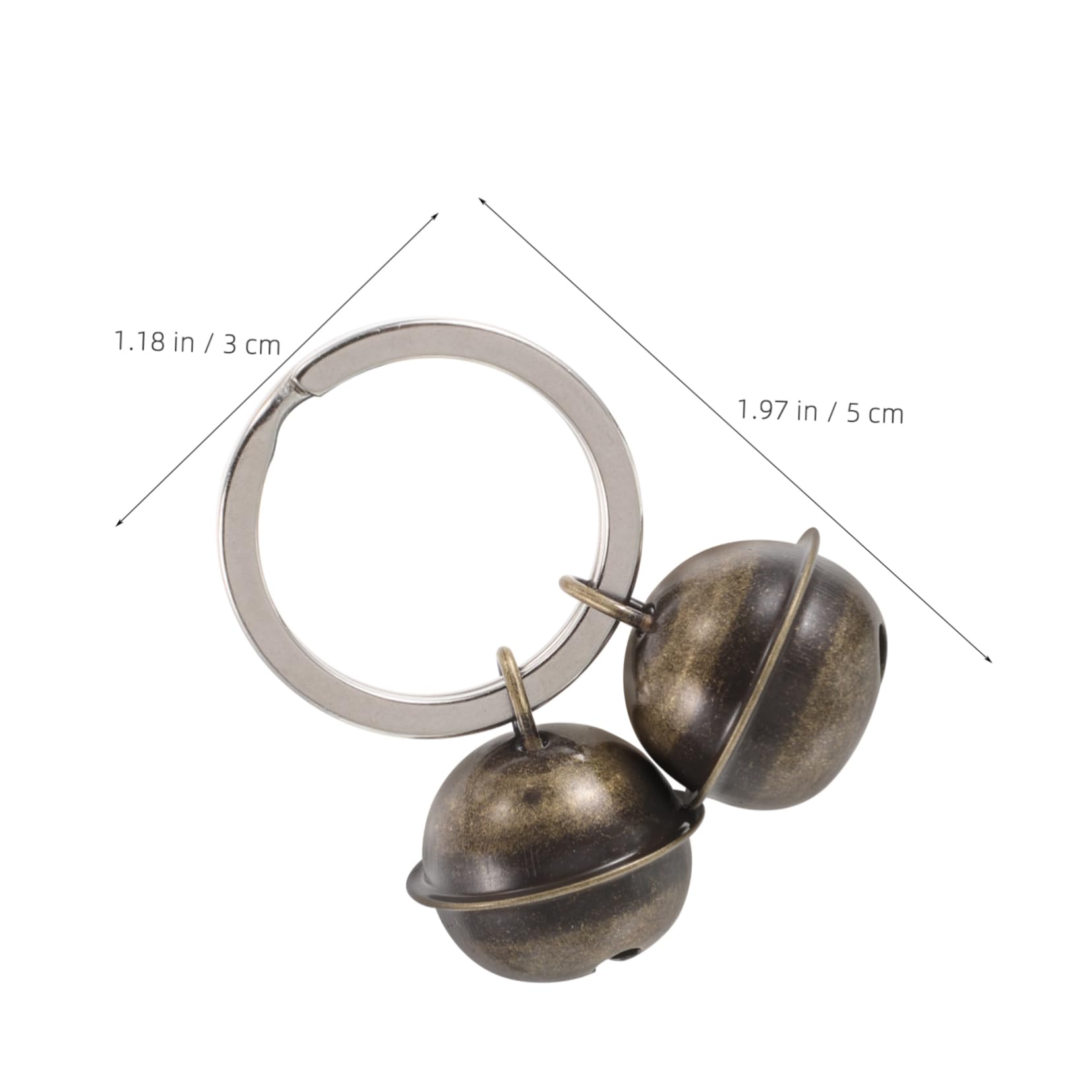 Sosoport 5Pcs Hanging Pet Bell for Cats and Dogs DIY Keychain Bell Pendant for Collars Versatile Bells for Personalization and Decoration