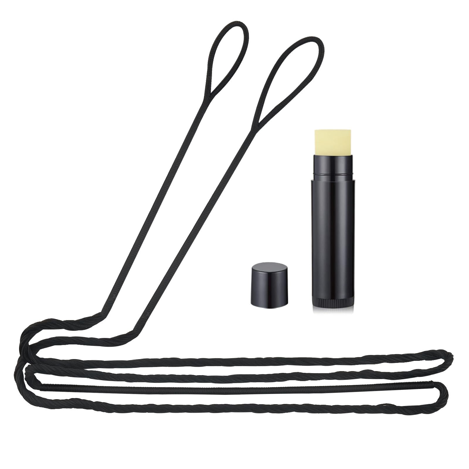 Recurve Bow String and Bowstring Wax Set for Traditional and Recurve Bow, Replacement B55 Bowstring Archery Hunting Shooting Accessories - 66 inch