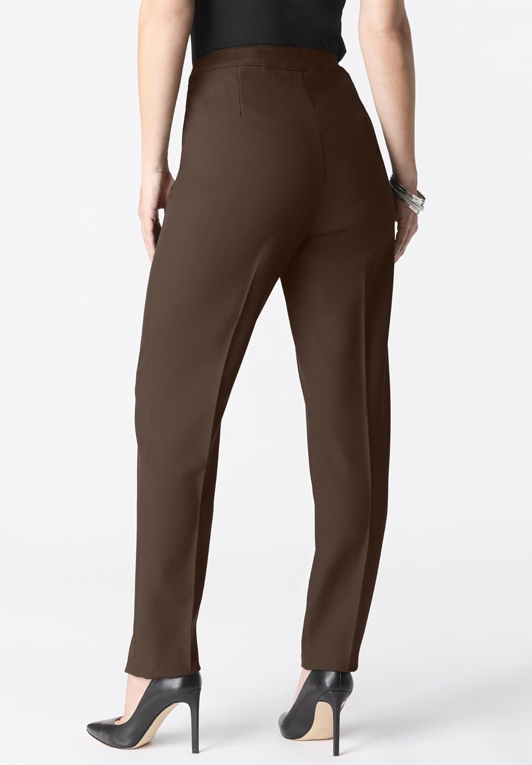 Roaman's Women's Plus Size Classic Bend Over Pant