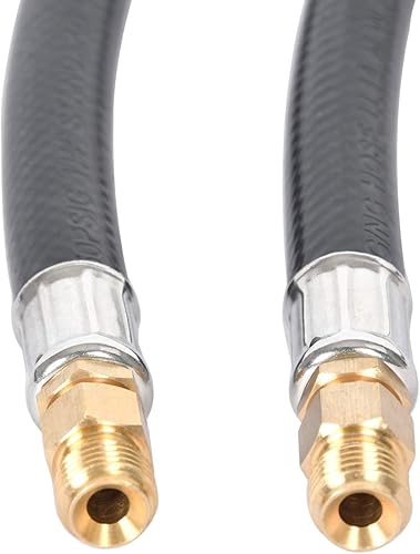 Miniatura 5 de GGC Conector QCC1 de manguera de coleta de propano RV de 1.5 pies con destello macho invertido de 14 '' (2PCS)