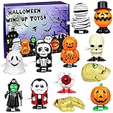 COKOKA 12 Pcs Halloween Wind-Up Toys, Assorted Clockwork Toys for Kids Party Favors, Halloween Goody Bag Filler Preschool Toy for Boys Girls Children, Gifts Giveaway Carniva Prizes Classroom Reward