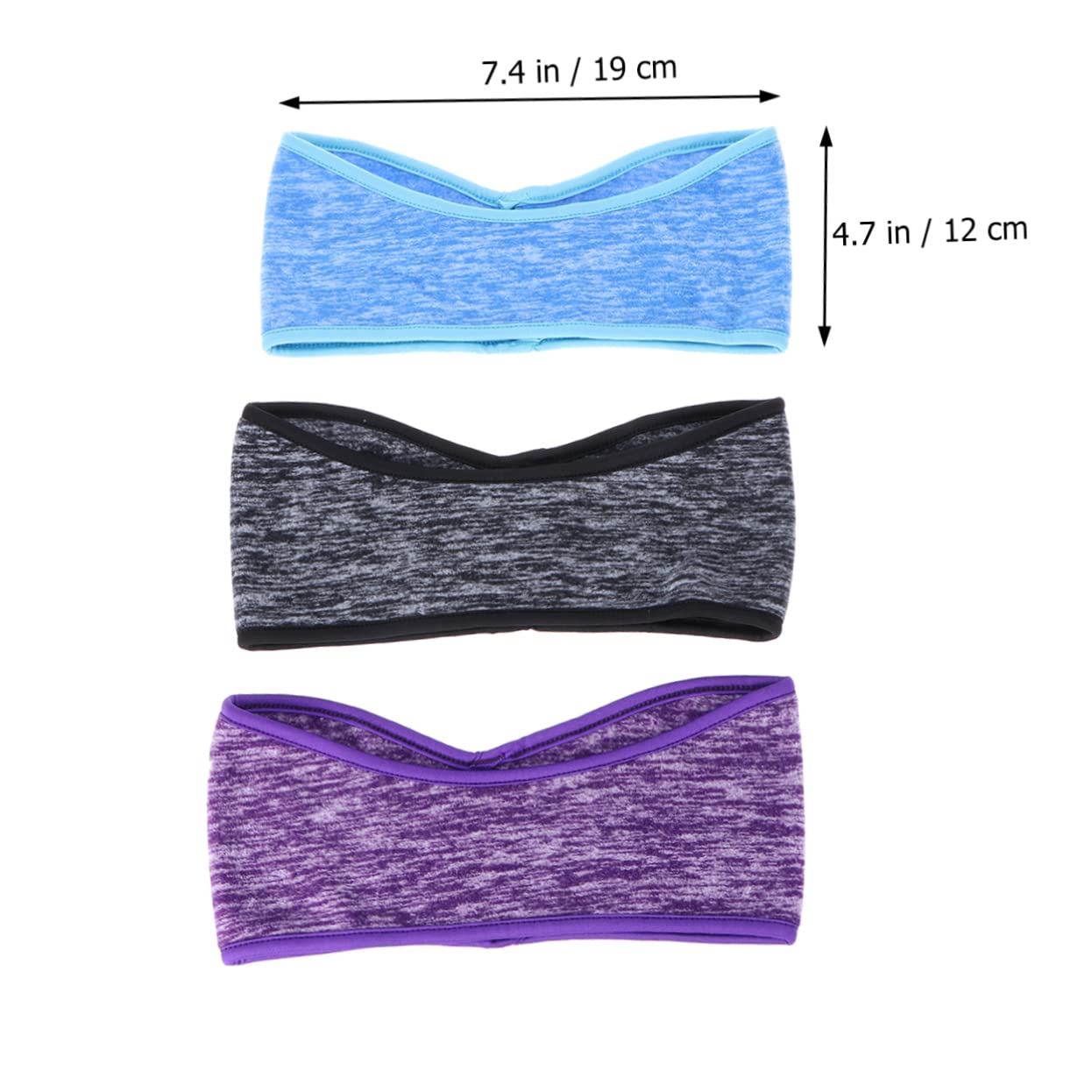 GALPADA 9pezzi Fascia Antiscivolo Fleece per Orecchie Scaldini per Corsa Yoga e Sport all Aperto