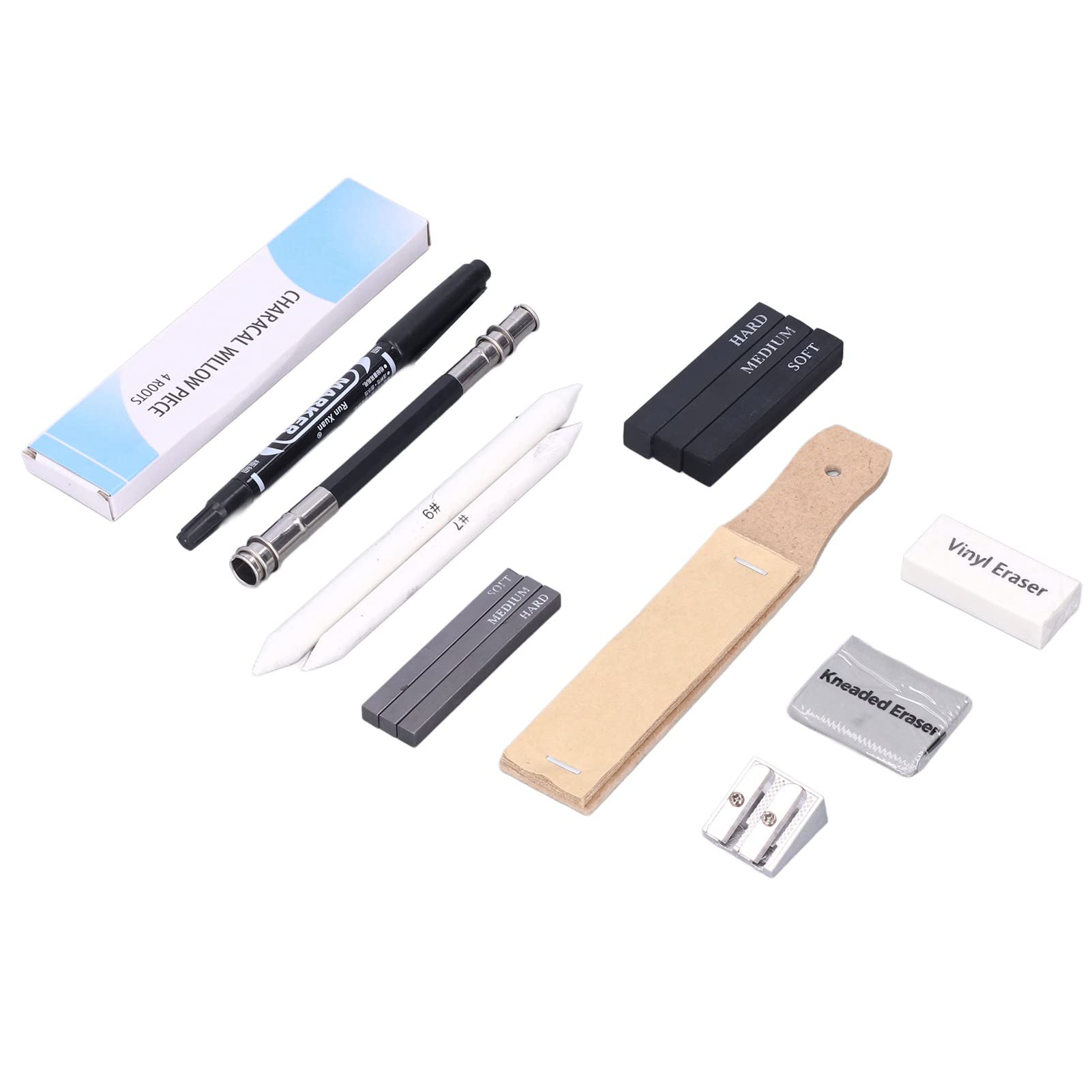Ensemble de 40 crayons de dessin et d'esquisse, crayons professionnels ou débutants, fusain, graphite et plus, pour professionnels, artistes adultes