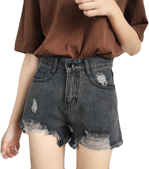 Amazon Piite デニム ショートパンツ レディース 夏 ハイウエスト パンツ ゆったり ワイドパンツ おしゃれ ストレートパンツ シンプル 半ズボン カジュアル ズボン 通勤 通学 旅行 ショートパンツ 通販