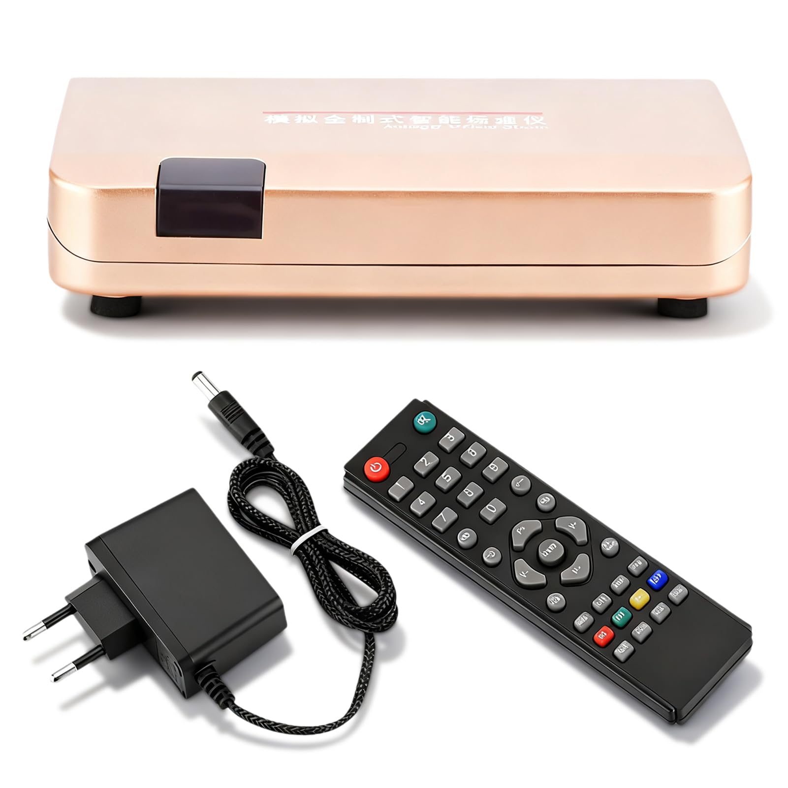 Agatige Ricevitore TV Analogico, Adattatore Convertitore da RF a HDMI con Telecomando, per Proiettori/Insegnamento Multimediale(Spina UE)
