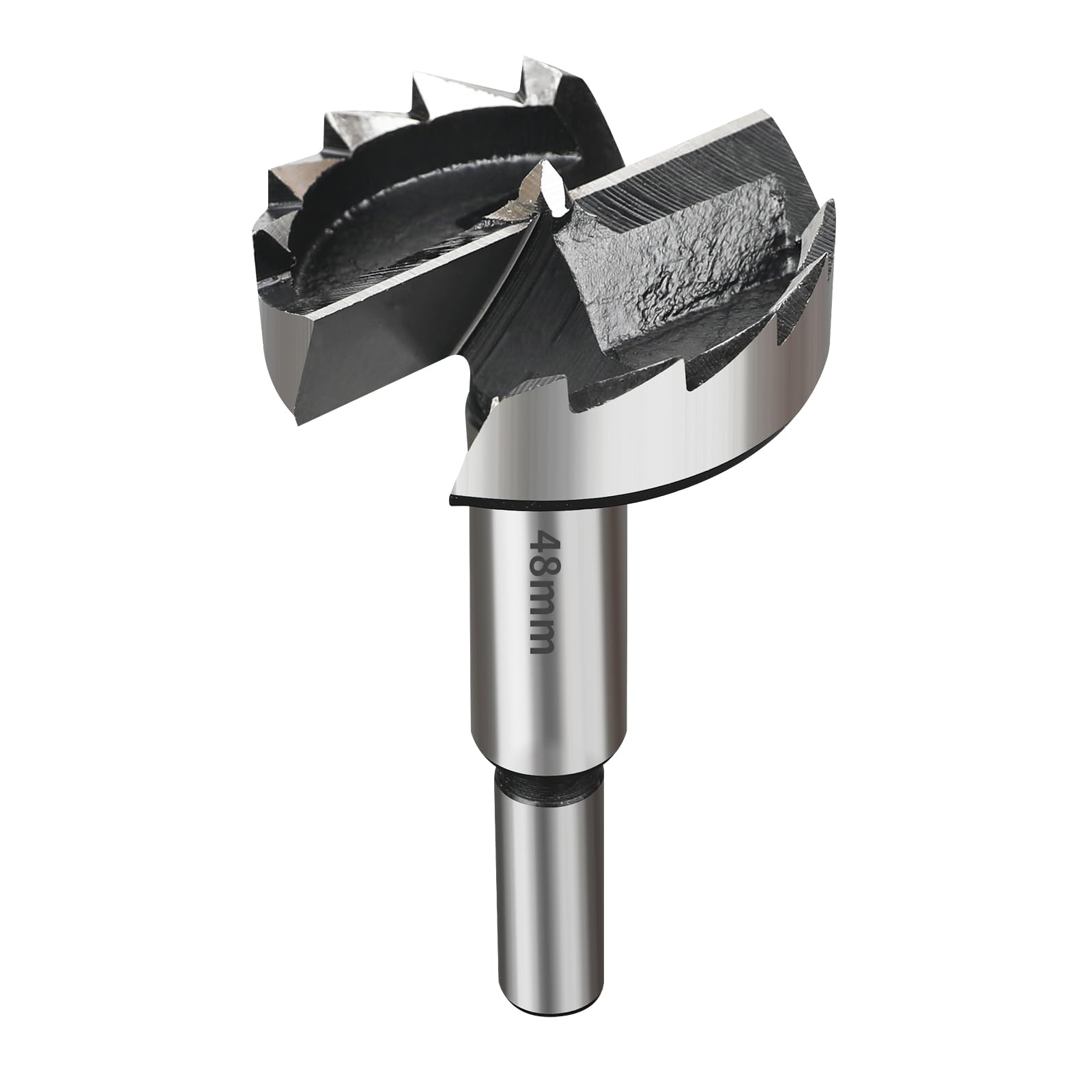 SUQIN Broca Forstner de 48mm Para Madera-Diámetro De 48mm Longitud 90mm Broca Fresadora Para Madera Con Eje Redondo Para Para Marcar y Taladrar Agujeros Para Bisagras