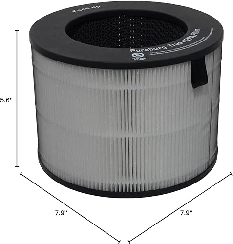 Miniatura 7 de PUREBURG Filtro de repuesto compatible con LG PuriCare AeroTower U9C Series U9CV2B U9CS1C U9CV1C, ventilador purificador de aire, H13 de 4 etapas