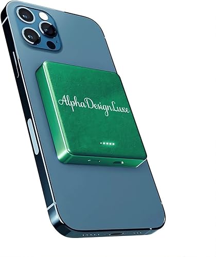 AlphaDesignLuxe Banco de energía magnético de 10000 mAh, carga rápida, inalámbrico, 15 W, USB-C, 20 W, Mag-Safe para iPhone, Samsung, Huawei,