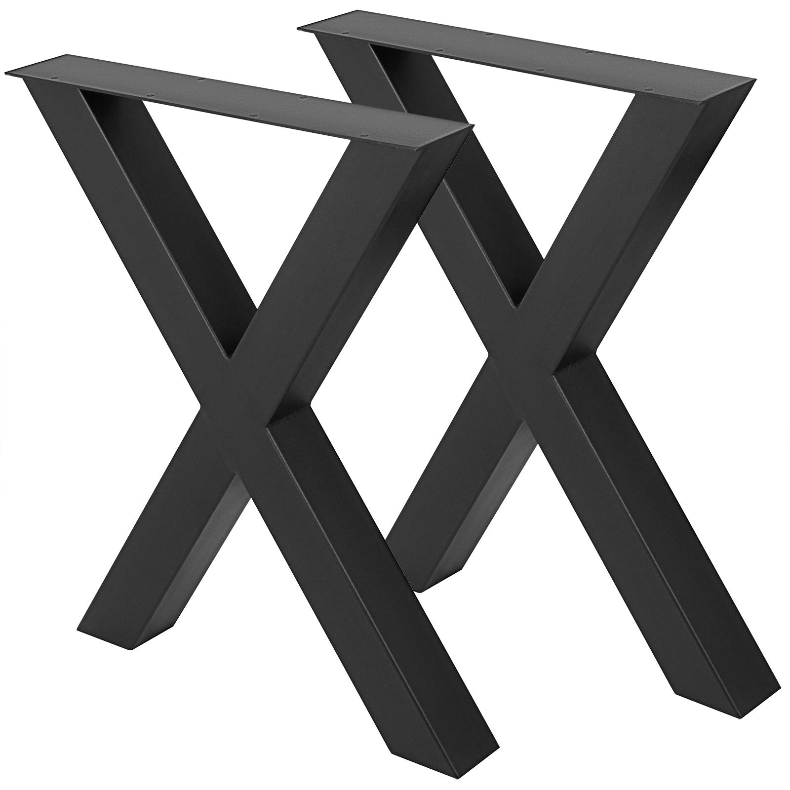 KITGARN Set of 2 Steel XFrame Table Legs 28" x 24" Dining Table Legs Office Table Legs Computer