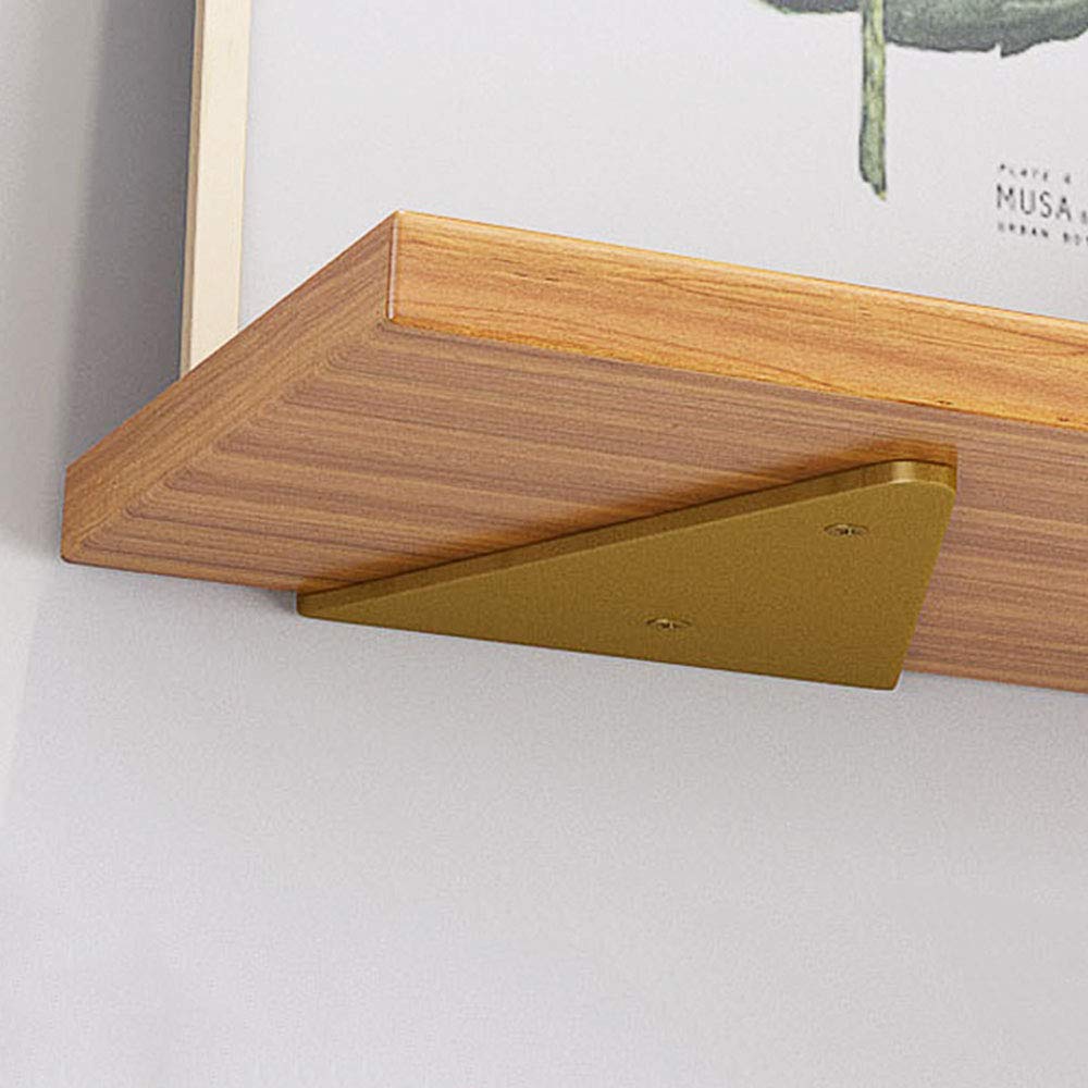 Soportes de estante resistentes de 4 mm para pared, estantes flotantes de 8 a 23 cm de profundidad, soportes de montaje en pared, soporte de estante ciego, soportes invisibles, instalación oculta