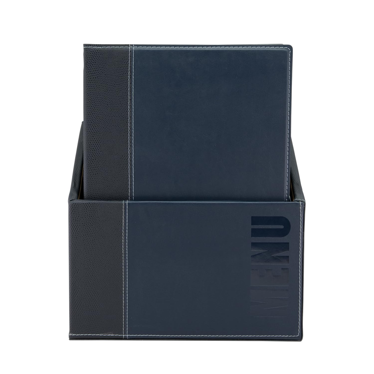 Carta Dei Vini Securit Trendy - Similpelle Nero, Formato A4, Con 2 Inserti, Per Ristoranti E Bar - Foto 2