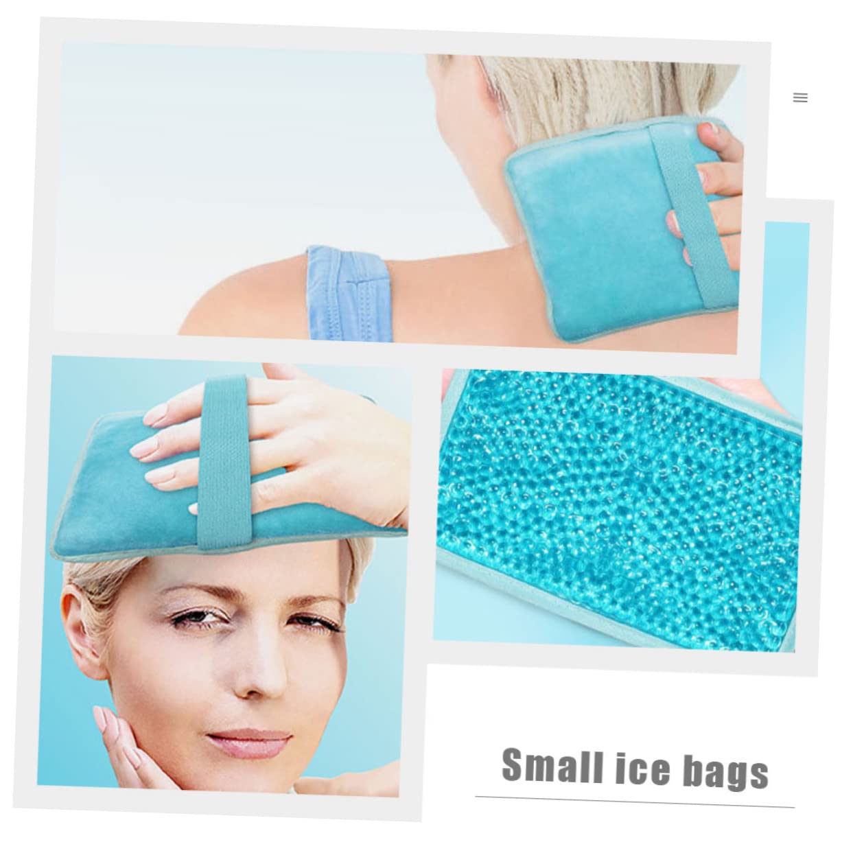 PACKOVE Impacco Ghiaccio in Gel Borsa Refrigerante Portatile Impacco Caldo-freddo Riutilizzabile Gel Innocuo Per Ferite e Bevande Pvc Resistente Per Sicurezza e Tenuta