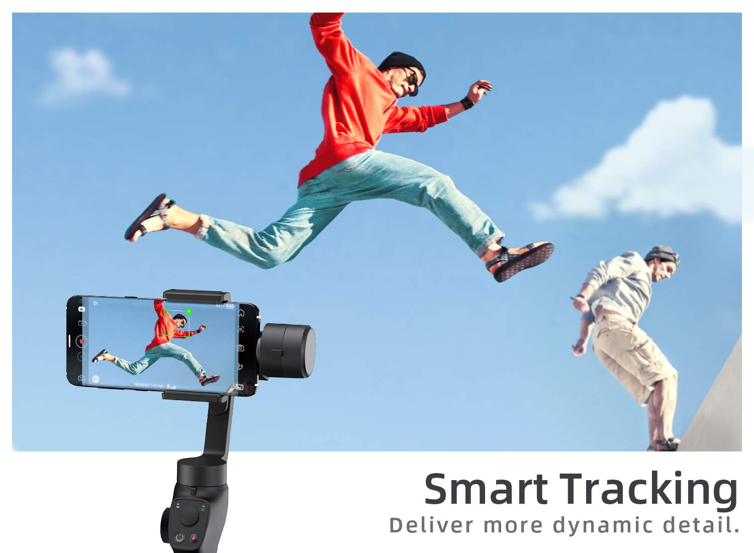 Gimbal estabilizador, VÂNTOP Nimbal M3 3 ejes Smartphone Estabilizador, 15 Horas Duración de la Batería, con estuche y Mini trípode, Anti-shake sin fugas para iPhone Samsung Huawei Xiaomi