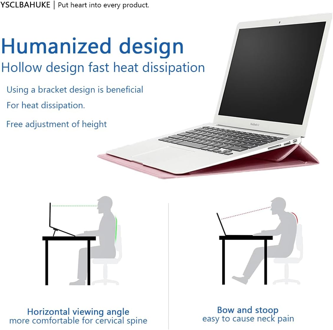 PU Leather Laptop Sleeve with Stand for MacBook NEO 2026 13 inch (A3404, A18 Pro Chips) 2026 Air13 M5 A3439 M4 A3240 M2 M3 A2681 A3113 Pro13 A2289/A2251/A2338 M1 M2 2012-2017，Pink