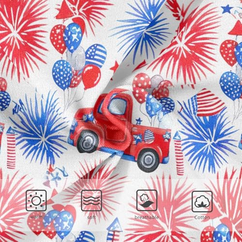 Joisal Durable Toddler Girls Underwear 2t Cotton Cute Panties Girl Cartoon Vintage Red Truck Kids Briefs Undies3