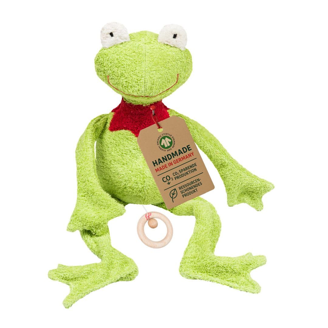 Efie gioco orologio peluche rana, materiale biologico (Organic), made in Germany