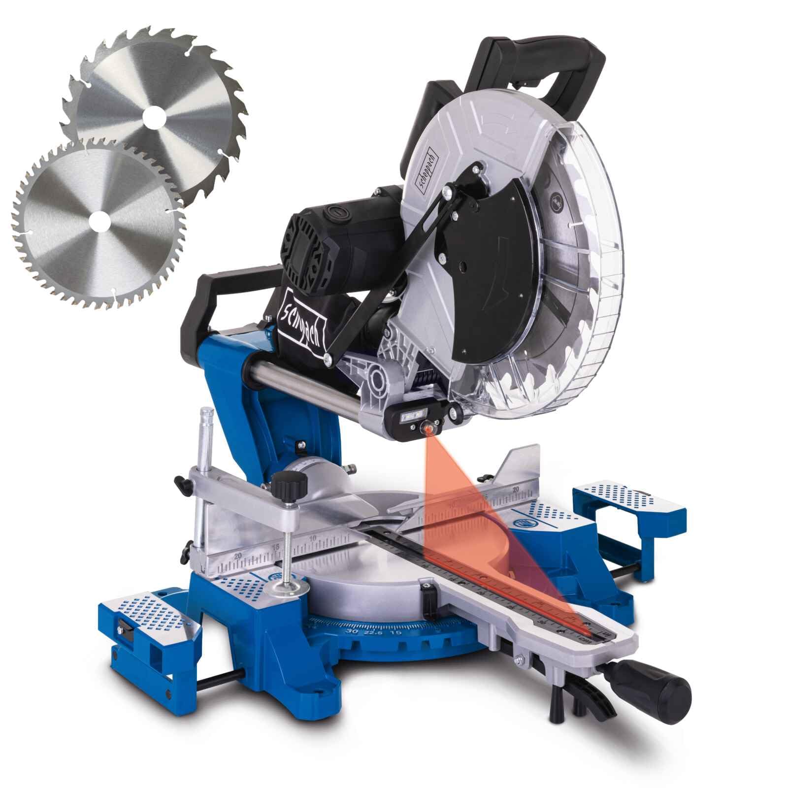 Scheppach HM140L - Sega troncatrice 2000 W, lama 305 mm, larghezza di taglio 330 mm