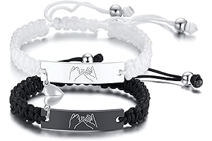 Personalized ID Pinky Promise Couple Bracelets