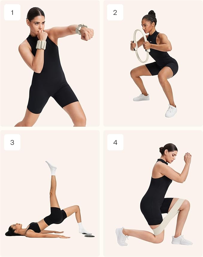 Kit Estudio Pilates BetterMe – Anillo, Pelota, Bandas y Sliders miniatura 7