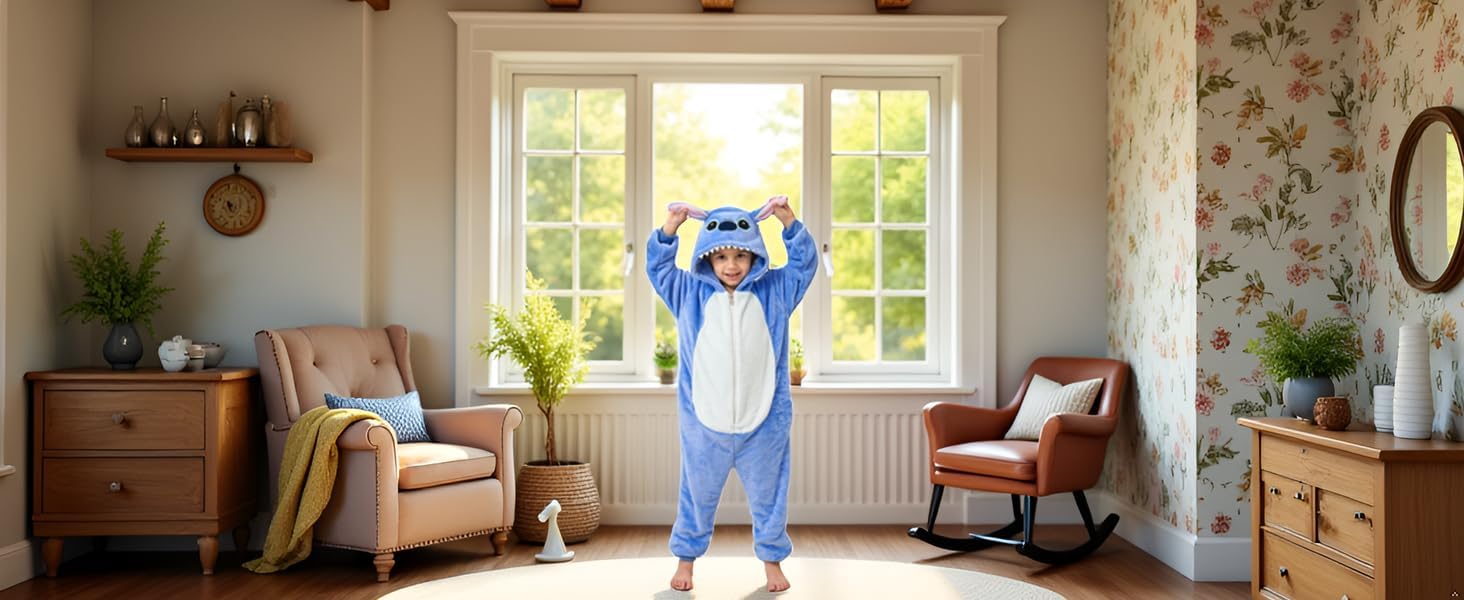 Unisex Children Animal Onesie Pajamas One-Piece Halloween Costume Kids Halloween Cosplay Costume/Homewear