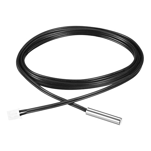 Sonda de termistor NTC 20K 3.3ft impermeable de acero inoxidable sensor de temperatura, [para transmisor digital de temperatura]