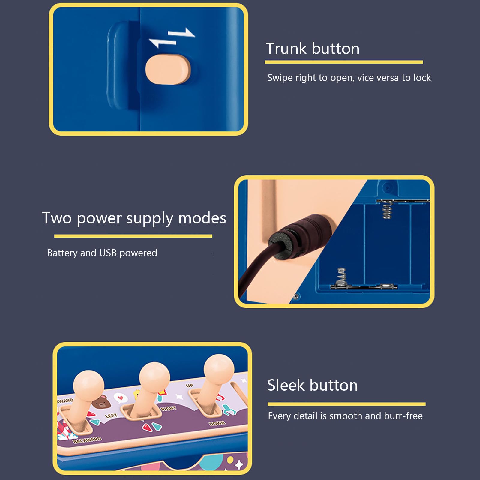Greifarm Automat, Süßigkeiten Spender Automat mit Licht und Musik,20 Puppen,20 Spielmünzen,10 Gashapons, Spielautomat Lustiges Geschenk für Party-Weihnachten,Blue