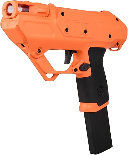 WORKER Nightingale Blaster - Pistola semiautomática de medio dardo, sin juguete para bricolaje (batería no incluida), color negro