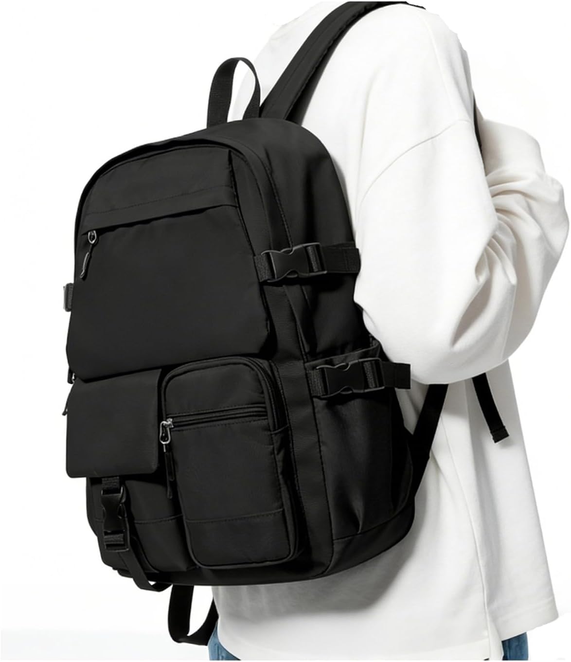 TANTOMI Schoolrugzak tieners, schooltassen tieners, 15,6 inch lichte