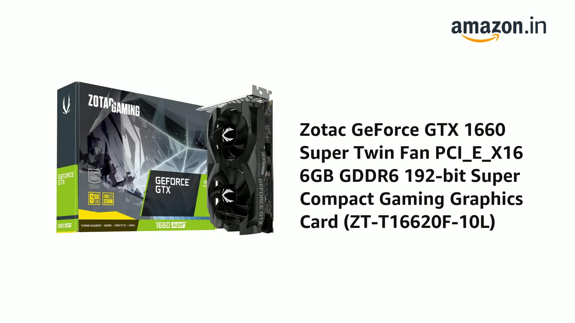 Amazon.in: Buy Zotac GeForce GTX 1660 Super Twin Fan