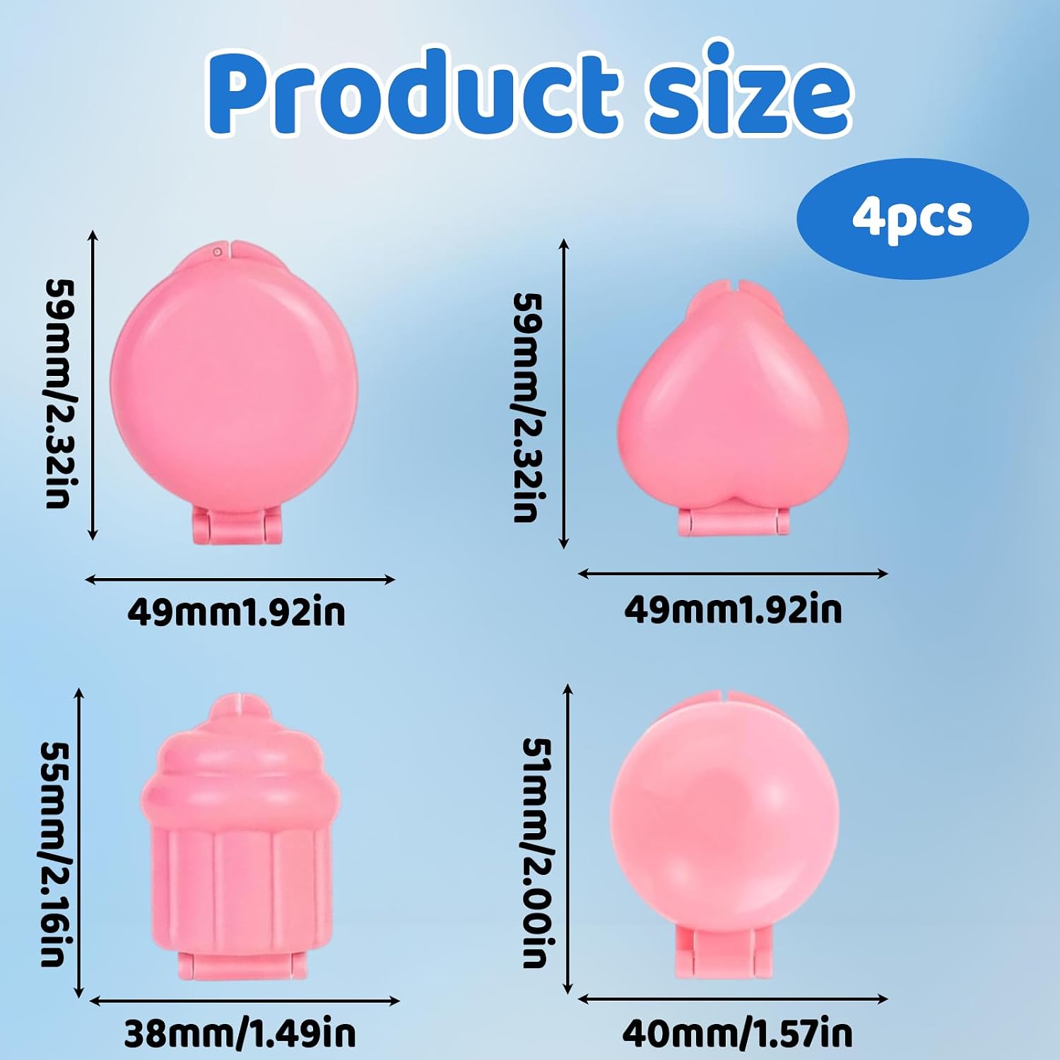 Cakepop Molds Shapes Set, 4 Reusable Baking Molds for Home Baking Enthusiasts, Create Heart Round Sphere Cupcake Shapes, Durable Plastic for Event Dessert Preparation and Themed Treat Making