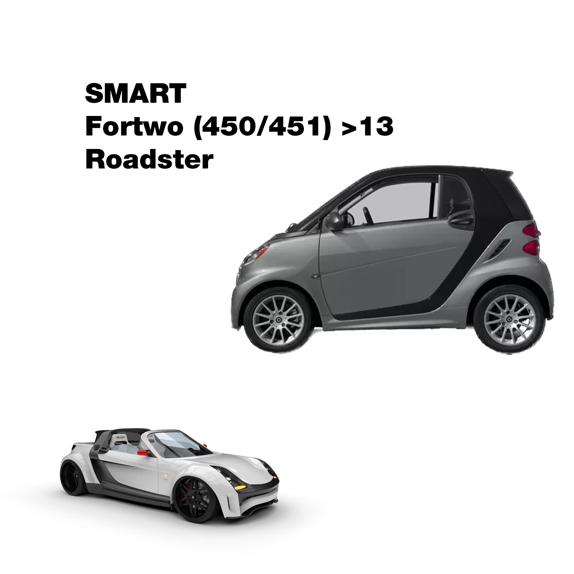 Simoni Racing Dr103/B12 Kit 2 Distanziali Per Ruote da 20Mm con Bulloni, Per Smart Fortwo (450/451) >13, Roadster