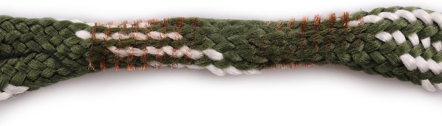 Royal Hunter Sznurek do czyszczenia lufy I Boresnake kaliber Schrot GA 20 I pielęgnacja broni i czyszczenie lufy do strzelb Premium Bore Snake ze zintegrowaną mosiężną szczotką
