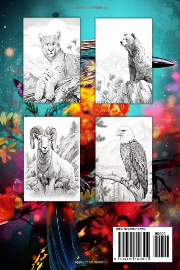 Realistic Animal Coloring Book: Intricate Designs of Majestic Creatures for Detailed and Relaxing Artwork - Image 2