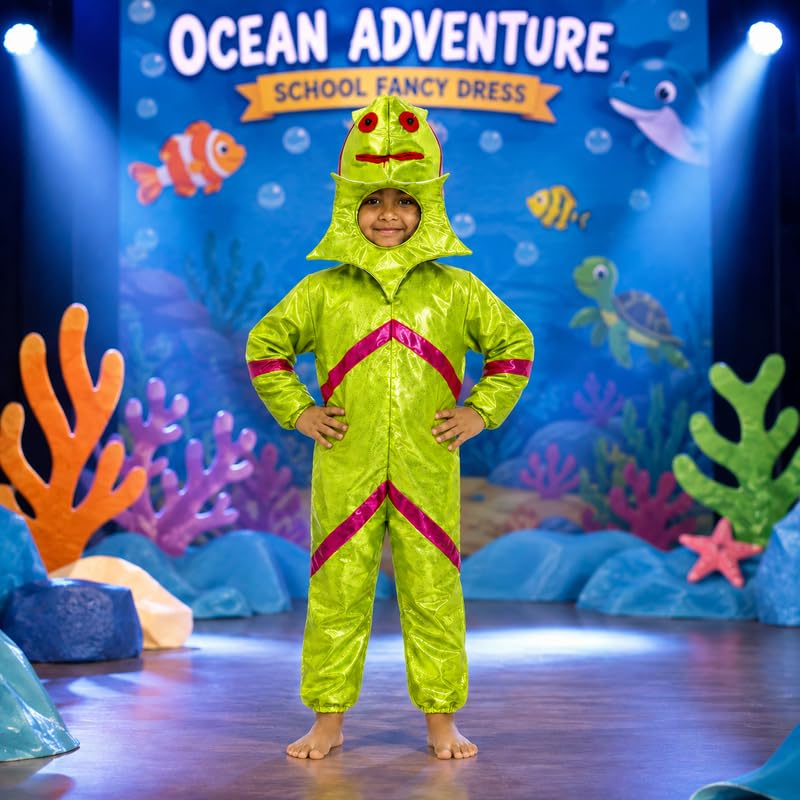 Image of Animal Costume for Kids | Plush Fancy Dress Costume for Boys & Girls |School Fancy Dress, Annual Day, Jungle Theme, Role Play, Halloween & Birthday Party