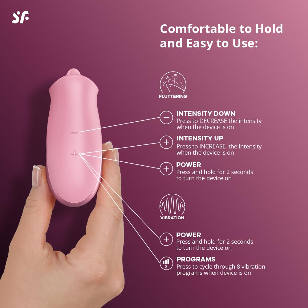 Satisfyer Tongue Lover Vibromasseur de langue et vibromasseur à poser