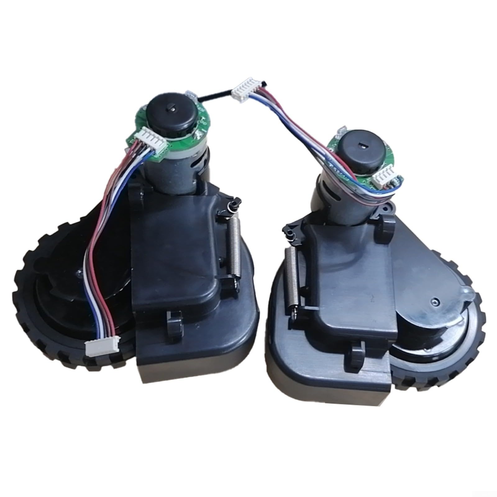 Robot per Aspirapolvere Ruota di Ricambio per Tefal per Explorer Serie 20 RG6825 RG6871 per Isweep X3 Lato Sinistro o Destro Parte Nero (Ruota Destra + Ruota Sinistra)