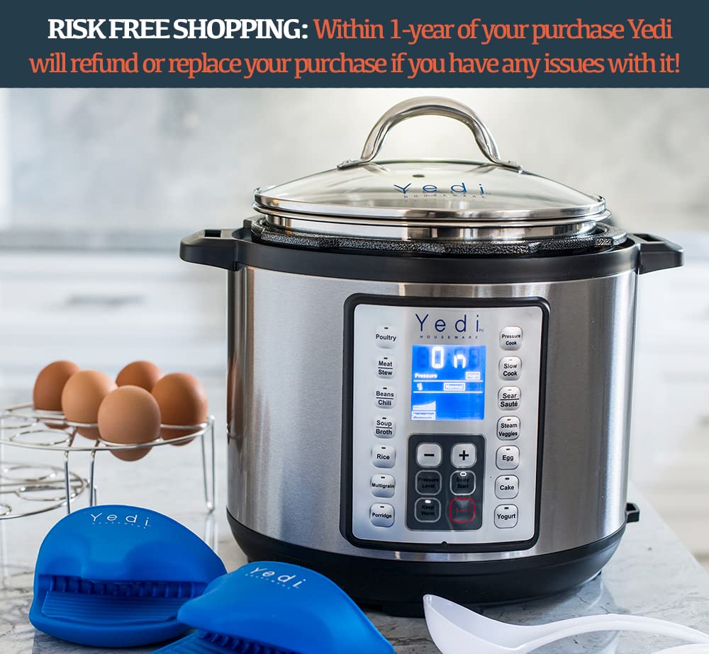 Yedi 9in1 Total Package Instant Programmable Pressure Cooker XL, 8