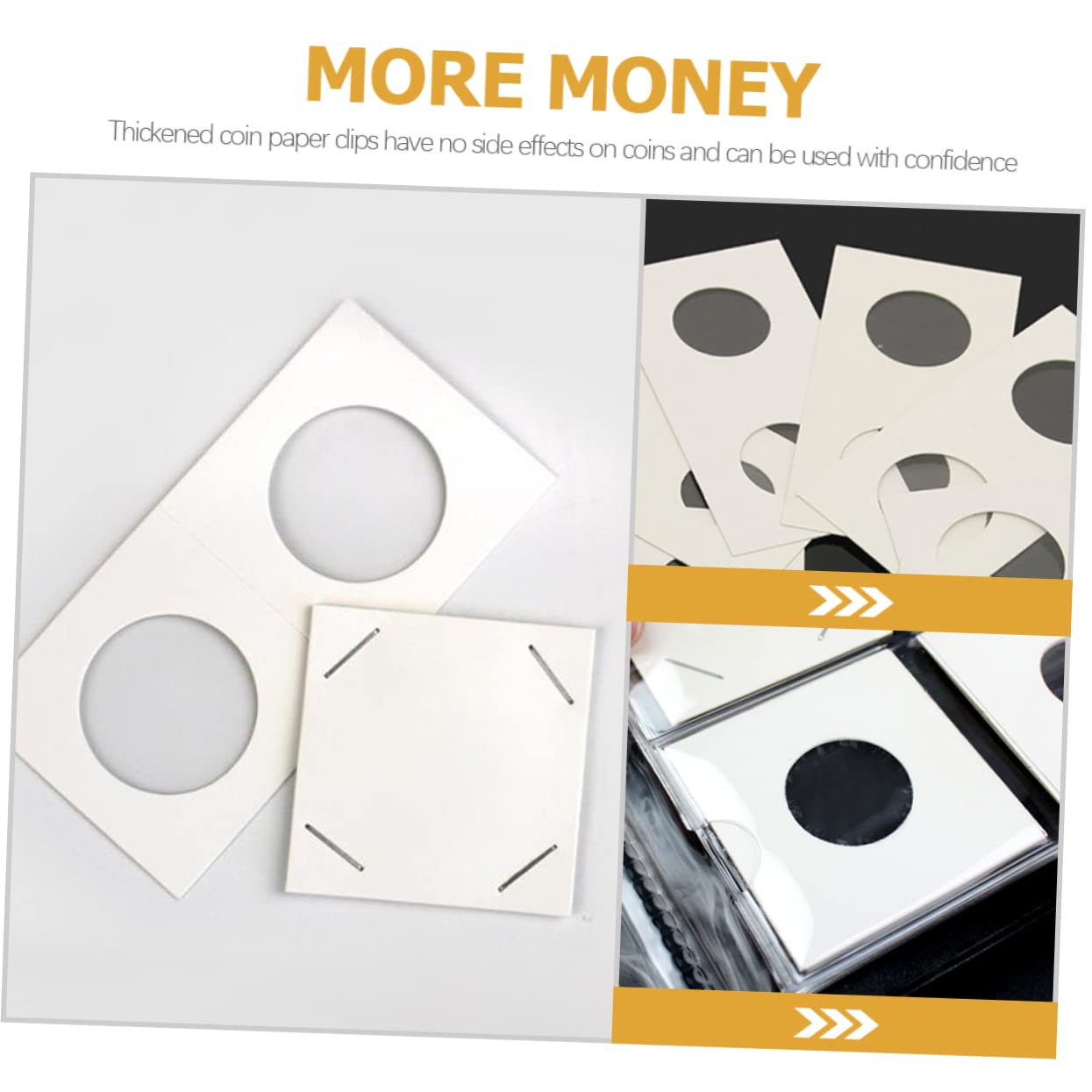 Housoutil 4 Set Portamonete in Carta Capsule Per Collezione Monete Diverse Per Album E Scatole Raccolta Monete 200 Pezzi*4