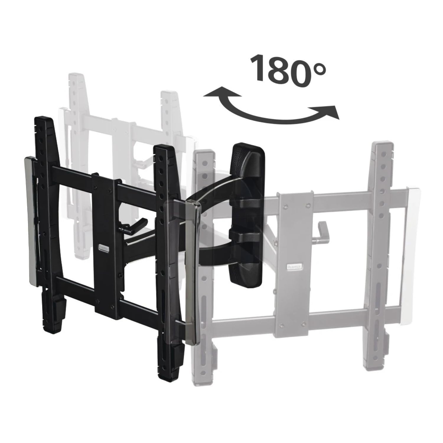 Hama Uchwyt ścienny do telewizora 32"-65" (VESA 400x400, maks. udźwig 50kg, aluminium, pochył +2°/-12°) czarny