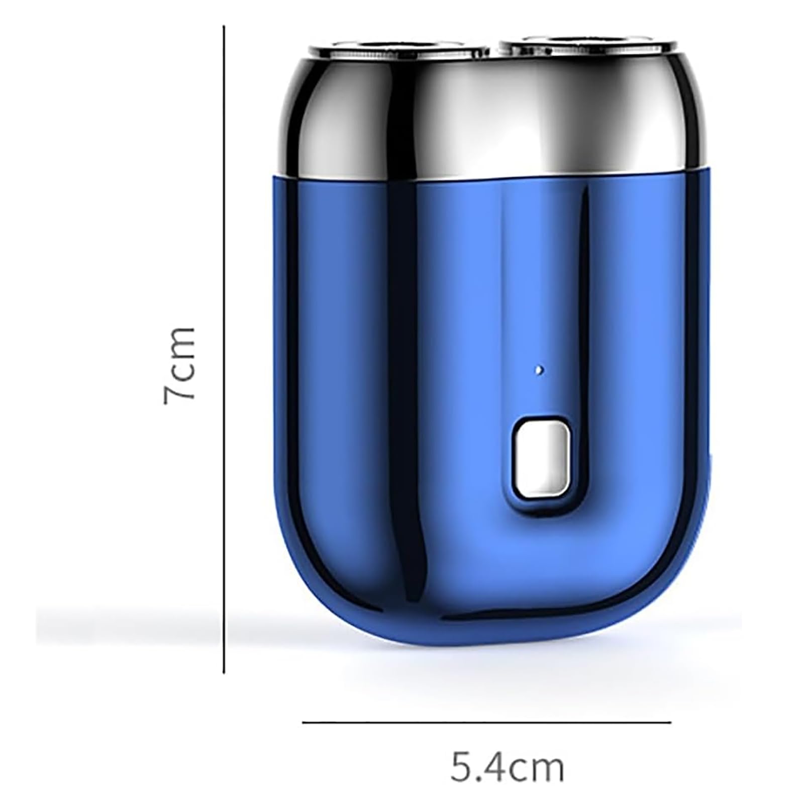 Mini maquinilla de afeitar eléctrica de doble cabezal, mini maquinilla de afeitar eléctrica portátil, compacta impermeable, tamaño de bolsillo, lavable, afeitado en seco y húmedo, para el hogar