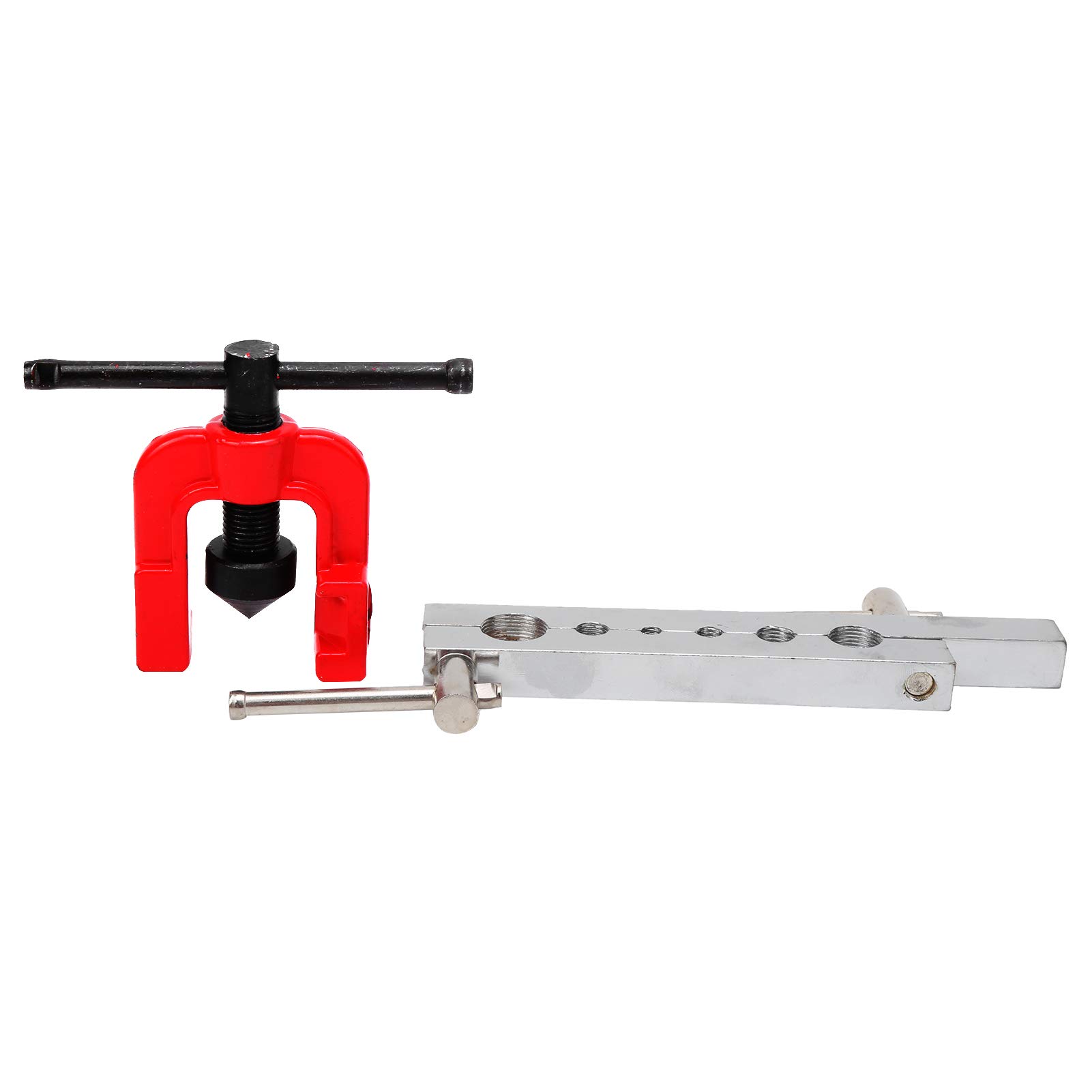 Kit de abocardado manual de 2 piezas con escariador cónico para tubos de cobre, aluminio y acero inoxidable, ideal para refrigeración, petroquímica e industrias de la construcción. Ahorra mano de ob
