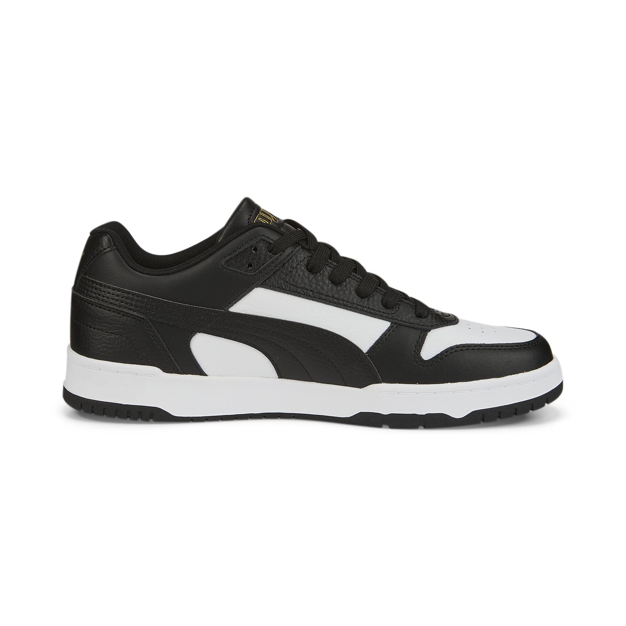 PUMA Rbd Game Low, Zapatillas de Deporte Unisex adulto, Puma Black Puma White Puma Team Gold, 45 EU