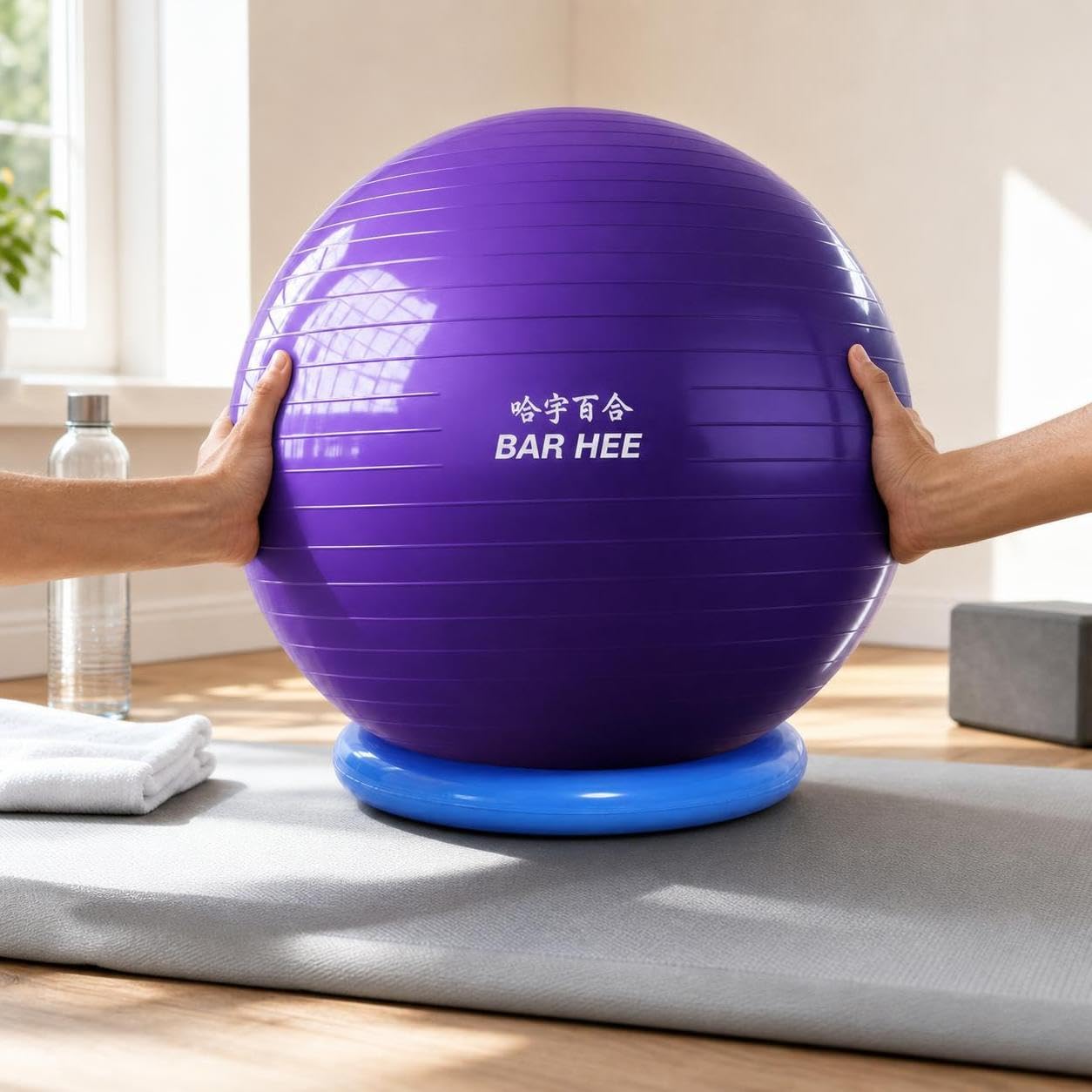 P da Ginnastica Anti-Scoppio con Pompa Inclusa per Esercizi, Pilates, per Casa